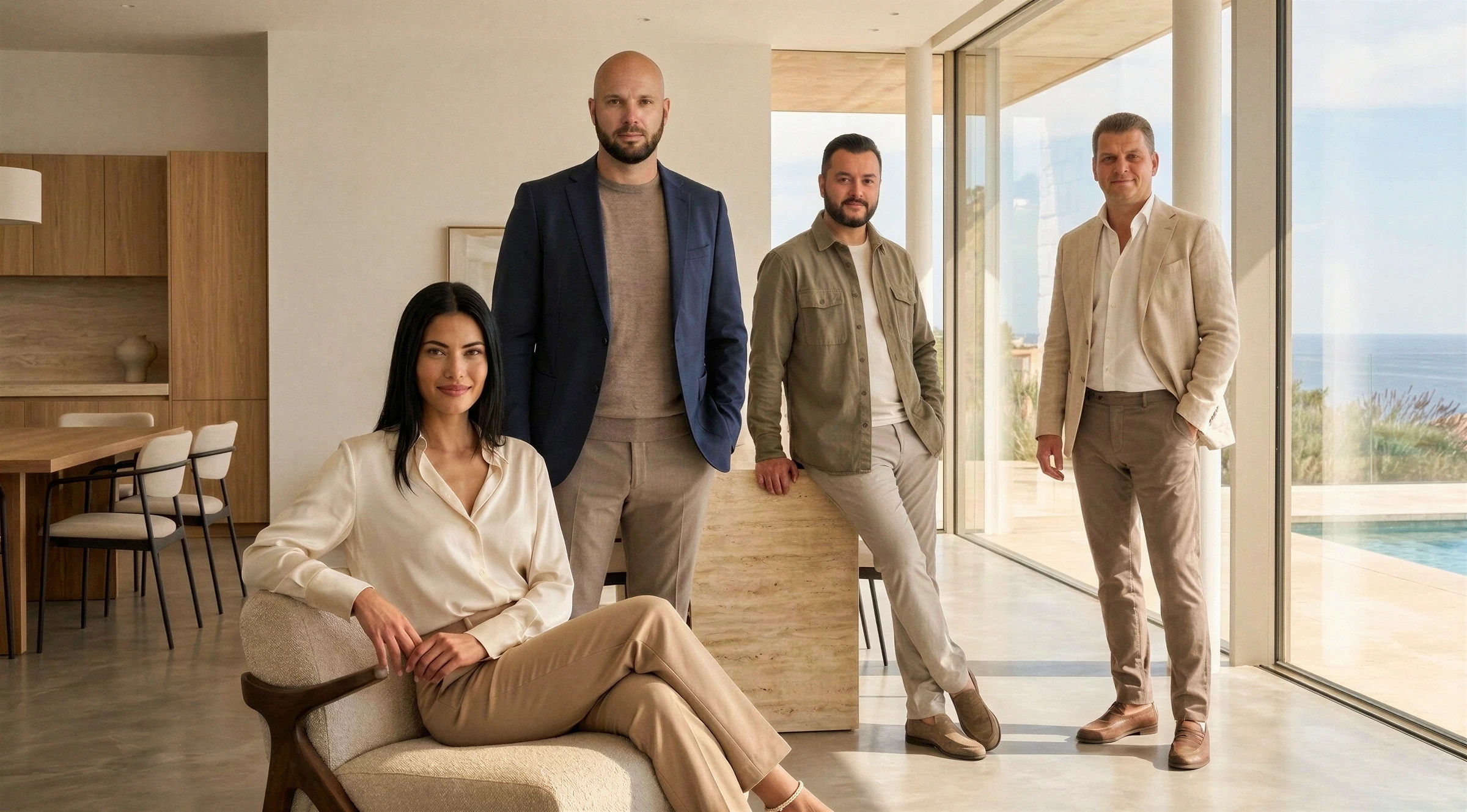The four members of the Terrasa team together